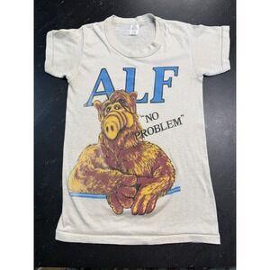 Vtg 1980s ALF No Problem T Shirt Tee Swing USA 50/50 Cotton Kodel Sz M (Fits S)